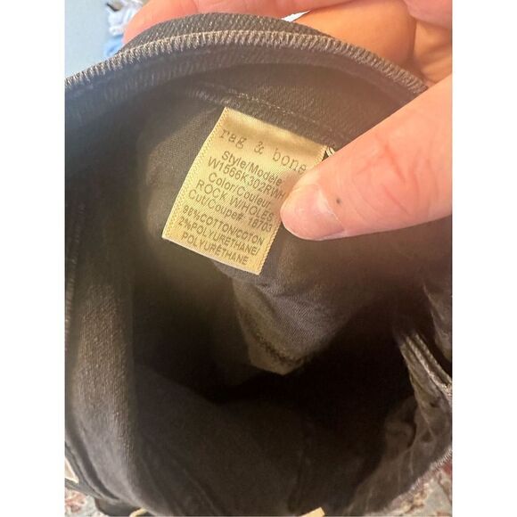 Rag & Bone High Rise Ankle Distressed Skinny Jeans - Size 32 - Picture 9 of 10